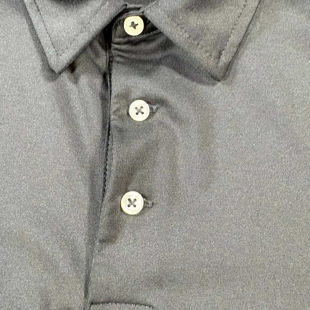 Polo Ralph Lauren Polo Shirt Mens XXL Black Performance Stretch Red Pony Logo